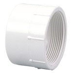 1-1/2" PVC DWV FEMALE ADAPTER FPT X HUB