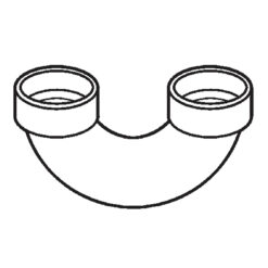 1-1/2" SCH 40 PVC DWV RETURN BEND