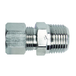 1/2" OD X 3/8" MALE CHROME MALE ADAPTER