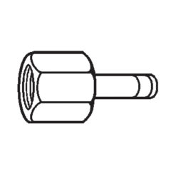 1/4" BARB X FE PNEUMATIC BRASS FITTING