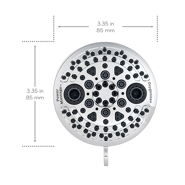 1.75 POWER-MASSAGE FIXED IN CHROME, 5 FUNCTION 1.75 POWER-MASSAGE FIXED IN CHROME, 5 FUNCTION