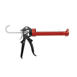 10.5 OZ HALF PIPE CAULKING GUN WITH TRIGGER RED/BLACK
