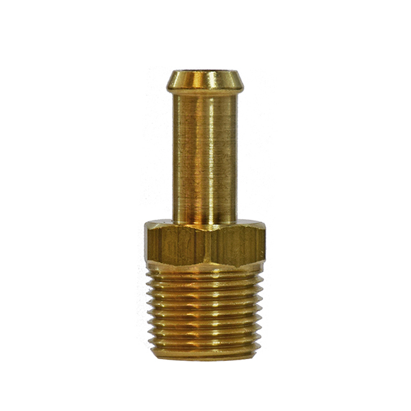 1/4" X 1/8" BRASS HOSE BARB X MALE CONNECTOR
