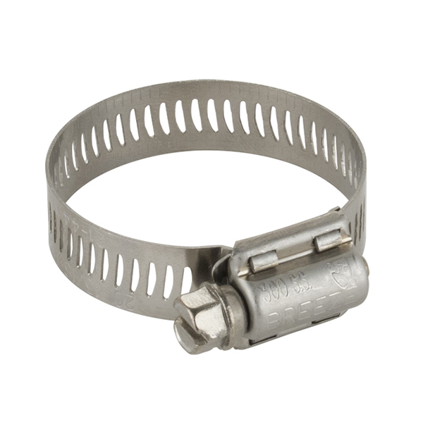 STAINLESS STEEL HOSE CLAMP (MIN. 2-5/16”, MAX. 3-1/4”) STAINLESS STEEL HOSE CLAMP (MIN. 2-5/16”, MAX. 3-1/4”)