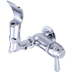 CENTRAL BRASS 0366-L - CHROME PLATED CAST BRASS WALL MOUNTED DRINKING FAUCET