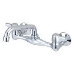 CENTRAL BRASS 0047-TA 8" WALL MNT FAUCET W/6" SWING SPOUT