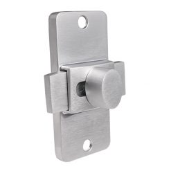 ASI GLOBAL PARTITIONS 8562899 BRUSHED CHROME SLIDE LATCH 2-3/4” CXC