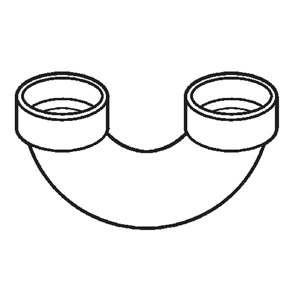 2" SCH 40 PVC DWV RETURN BEND 2" SCH 40 PVC DWV RETURN BEND