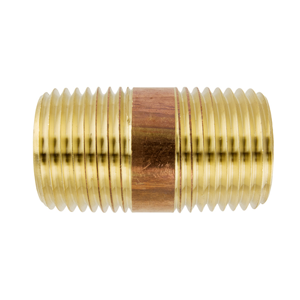 1/2 X 1-1/2 BRASS NIPPLE 1/2 X 1-1/2 BRASS NIPPLE