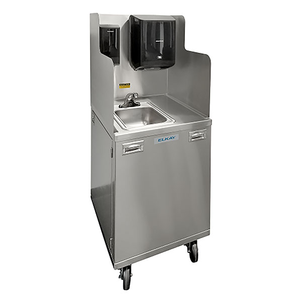 ELKAY EHSS25SSNT SS PORTABLE TOUCHLESS HANDWASHING STATION W/ 2.5 GALLON WATER HEATER ELKAY EHSS25SSNT SS PORTABLE TOUCHLESS HANDWASHING STATION W/ 2.5 GALLON WATER HEATER