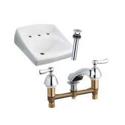 8” WALL MT SINK AND GRID DRAIN PACKAGE