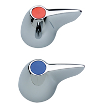 ZURN AQUASPEC PAIR CHROME PLATED CANOPY HANDLES WITH INDEXES & SCREWS