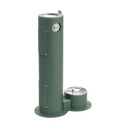 ELKAY LK4400DB - OUTDOOR PEDESTAL FOUNTAIN WITH PET FOUNTAIN (SPECIFY COLOR)