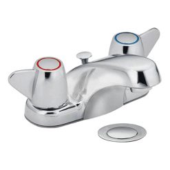 CLEVELAND FAUCET CORNERSTONE CP 4” CTR LAV FAUCET WITH POP UP