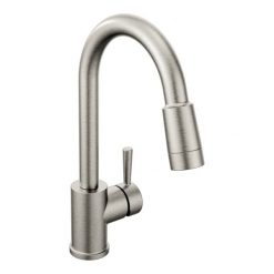 CLEVELAND FAUCET 46201CSL SS SINGLE HANDLE KITCHEN FAUCET WITH PULL DOWN SPOUT
