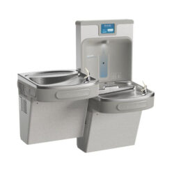 ELKAY LZSTL8WSLP FILTER ENHANCED EZH2O BOTTLE FILLING STATION WITH BI-LEVEL ADA COOLER-LIGHT GRAY