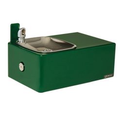 HAWS 1025 - BARRIER-FREE DRINKING FOUNTAIN 11 GAUGE STEEL WITH SMOOTH GREEN POWDER COAT