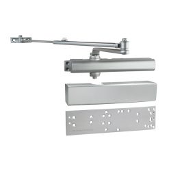 DESIGN HARDWARE 316RAL ALUM DOOR CLOSER W/ COVER & UNIVERSAL MOUNTING PLATE