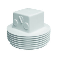 3" SCH 40 PVC DWV PLUG SQUARE HEAD