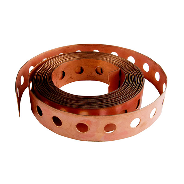 3/4 COPPER CLAD PERF STRAP - 10' COIL 3/4 COPPER CLAD PERF STRAP - 10' COIL