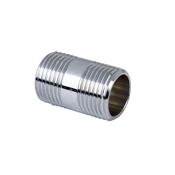3/8" IPS CHROME CLOSE NIPPLE 3/8" IPS CHROME CLOSE NIPPLE