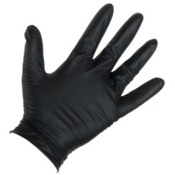 SAS SAFETY CORP 66519 XL NITRILE GLOVES - BLACK (BX 100) 7 MIL
