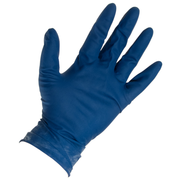 SAS SAFETY CORP 6604-20 THICKSTER ULTRA THICK LATEX GLOVES - BLUE (BX 50) 14 MIL XL