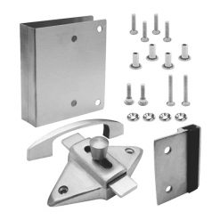 S/S LATCH FIX IT KIT FOR 3/4” SQUARE EDGE OUTSWING DOOR W/ PULL
