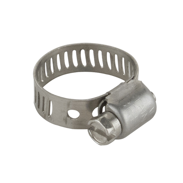 STAINLESS STEEL MICRO HOSE CLAMP (MIN. 7/16”, MAX. 25/32”)