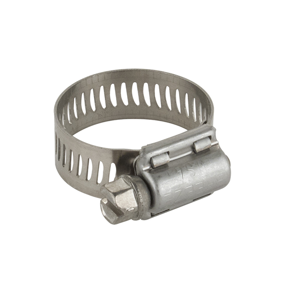 STAINLESS STEEL HOSE CLAMP (MIN. 11/16”, MAX. 1-1/4”)