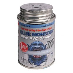 MILL-ROSE 76030 1/4 PINT / 4 FL OZ BLUE MONSTER PVC CEMENT