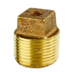 BRASS PLUG IPS SQUARE HEAD 3/4"