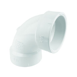 1-1/2" PVC DWV 90 DEG ELL 1/4 BEND HXH