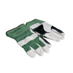 DOUBLE LEATHER PALM GLOVES (LG)