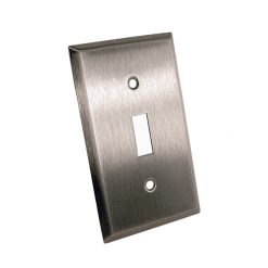 ANTIMICROBIAL S/S SINGLE SWITCH PLATE