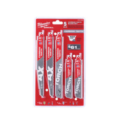 MILWAUKEE 49-22-5505 CARBIDE TEETH SAWZALL BLADE SET (5 PC)