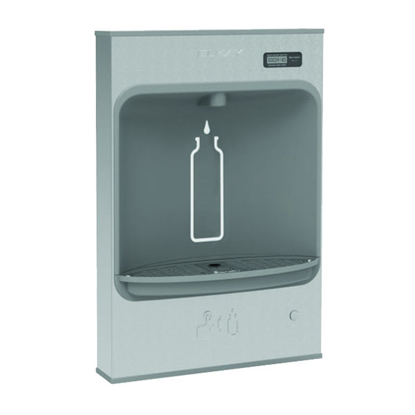 ELKAY LMASMB SURFACE MT BOTTLE FILLING STATION, BATTERY POWERED, FILTERED, NON-REFRIGERATED SS