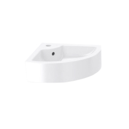 SLOAN SS-3145 CORNER WALL HUNG WHITE LAV SINK SLOAN SS-3145 CORNER WALL HUNG WHITE LAV SINK