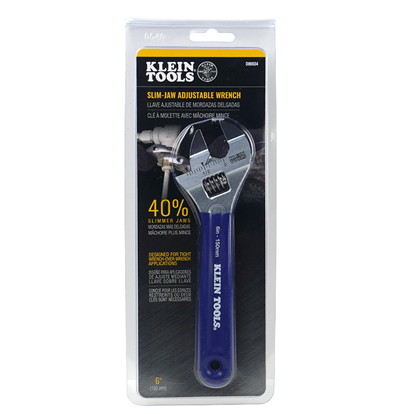 6” SLIM-JAW ADJUSTABLE WRENCH 6” SLIM-JAW ADJUSTABLE WRENCH