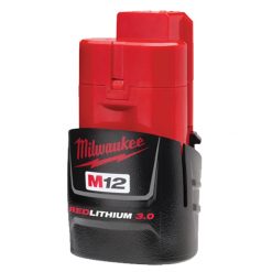 MILWAUKEE 48-11-2430 M12 12V 3.0AH REDLITHIUM ION COMPACT BATTERY PACK