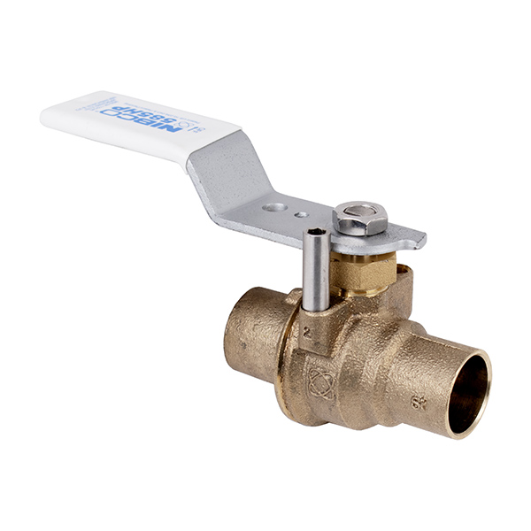 NIBCO S-585HP-LF 1-1/4” SWEAT LF FULL PORT BRONZE BALL VALVE W/ REVERSIBLE HANDLE NIBCO S-585HP-LF 1-1/4” SWEAT LF FULL PORT BRONZE BALL VALVE W/ REVERSIBLE HANDLE