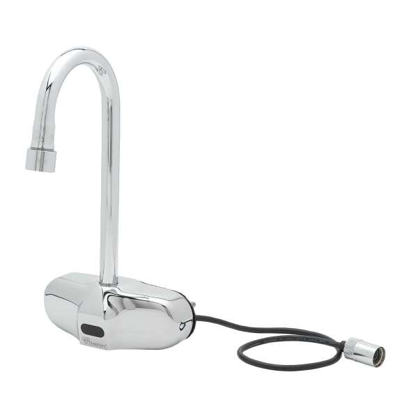 T&S BRASS EC-3105 CHEKPOINT 2.2 GPM GOOSENECK FAUCET WITH VANDAL RESISTANT AERATOR