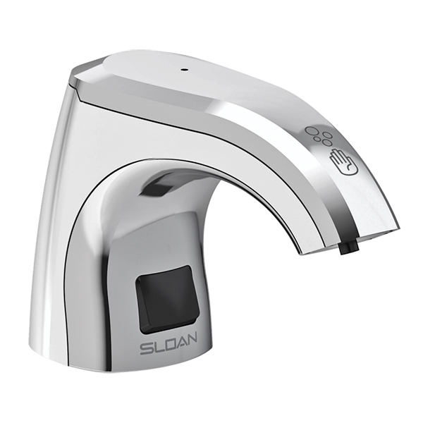SLOAN ESD360CP CHROME PLATED DECK MOUNT TOP FILL FOAM SENSOR ACTIVATED SOAP DISPENSER