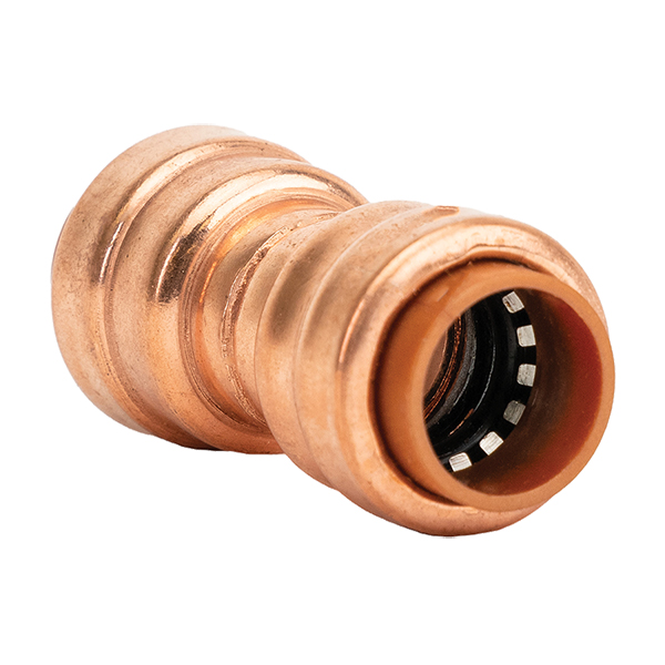 QUICK FITTING CH811R 1/2” X 1/2” LEAD FREE STRAIGHT COPPER COUPLING