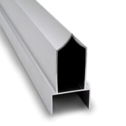 62” ANTI-GRIP HEADRAIL FOR 1” - CLEAR ANODIZED ALUM