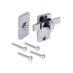 ASI GLOBAL PARTITIONS 40-8513010 CP ZAMAC PARTITION SLIDE LATCH W/ INDICATOR 2-1/4” CXC