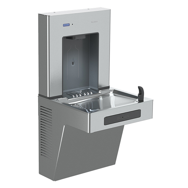 SLOAN DRS110 DROPSPOT ON-WALL BOTTLE FILLER WITH SINGLE LEVEL COOLER (STAINLESS STEEL) SLOAN DRS110 DROPSPOT ON-WALL BOTTLE FILLER WITH SINGLE LEVEL COOLER (STAINLESS STEEL)