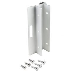 STRIKE & KEEPER ALUMINUM - USED WITH SLIDE LATCH - FOR INSWING DOOR FOR LAMINATE ONLY