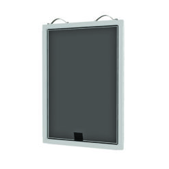 48” WHITE REPLACEMENT FRAME SCREEN KIT WITH CHARCOAL MESH