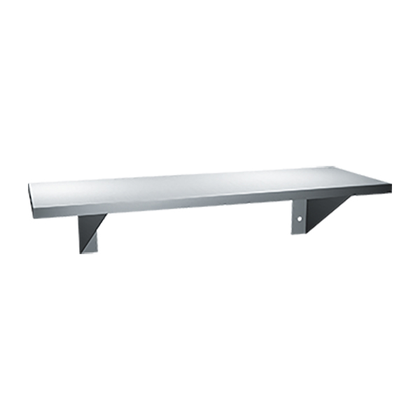 ASI 0692-616 6” X 16” STAINLESS STEEL SHELF ASI 0692-616 6” X 16” STAINLESS STEEL SHELF